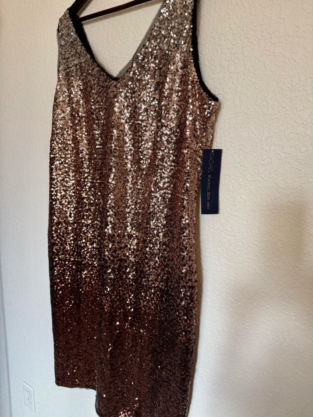 Rachel‎ by Rachel Roy Ombré Sequin Cocktail Dress | Glam Party Formal| NWT 18W - Picture 2 of 16